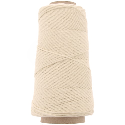 Organic Cotton Détox XL combed macramé cotton cord spool - Natural x200 m