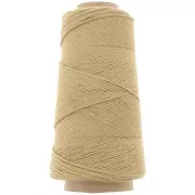 Organic Cotton Détox XL combed macramé cotton cord spool - Camel x200 m