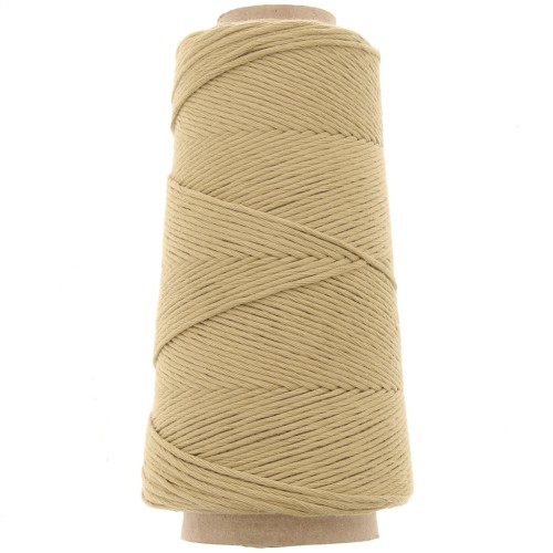 Organic Cotton Détox XL combed macramé cotton cord spool - Camel x200 m