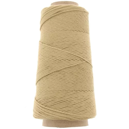Organic Cotton Détox XL combed macramé cotton cord spool - Camel x200 m