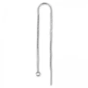 925 Sterling Silver Earthread 50+55mm x2