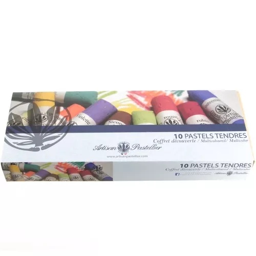 Set of 10 soft pastels - Multicolored x1