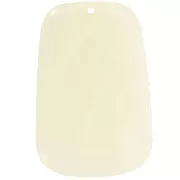 40x27mm Trapeze pendant in translucent resin - Marbled Ivory x1