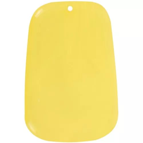 40x27mm Trapeze pendant in translucent resin - Lemon yellow marbled x1