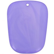 28x22mm Trapeze pendant in translucent resin - Lavender marble x1|raw }}