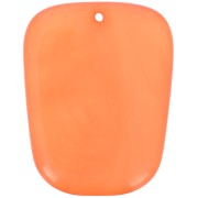 28x22mm Trapeze pendant in translucent resin - Marbled Coral x1