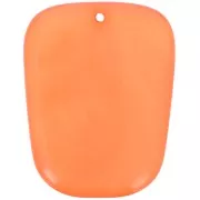 28x22mm Trapeze pendant in translucent resin - Marbled Coral x1