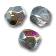Fire Polished faceted round beads 3mm Crystal Marea x50