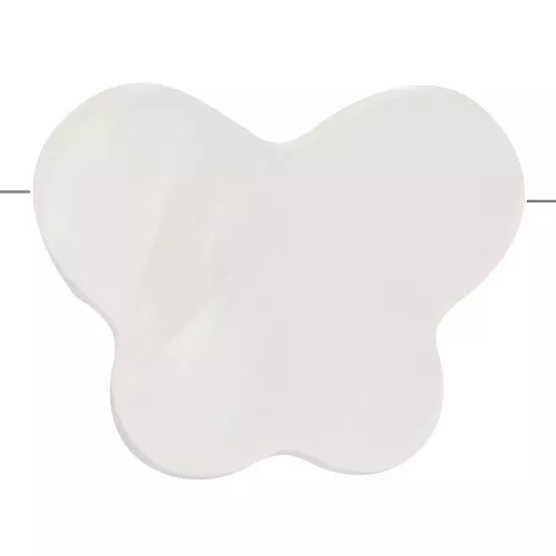 8x10mm Mother-of-pearl butterfly bead - Natural x1