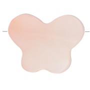 8x10mm Dyed mother-of-pearl butterfly bead - Peach x1|raw }}