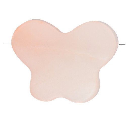 8x10mm Dyed mother-of-pearl butterfly bead - Peach x1