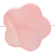 8mm dyed mother-of-pearl flower bead - Salmon pink x1|raw }}