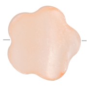8mm dyed mother-of-pearl flower bead - Peach x1|raw }}
