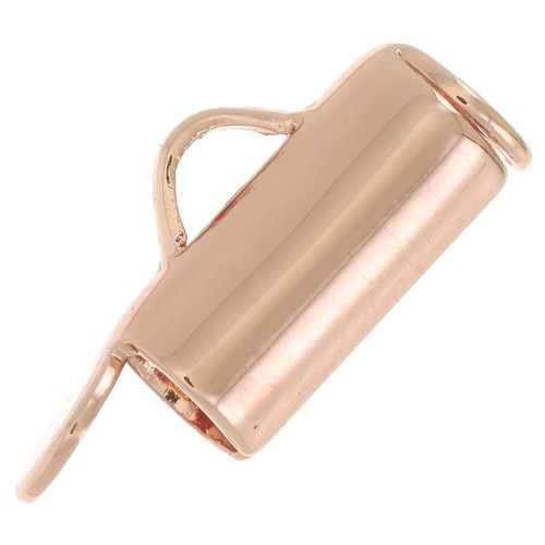 8mm Slide End Tube for bead-weaving - Rose Gold x10