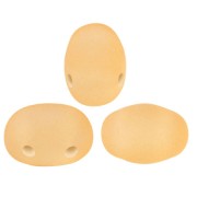 7x5mm Glass beads Samos® by Puca® - La Divine Translucent Sunshine Mat x10g|raw }}