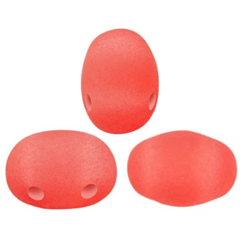 7x5mm Glass beads Samos® by Puca® - La Divine Translucent Brick Mat x10g