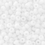 Preciosa Seed beads 11/0 2 mm - White Opaque Matt x20g
