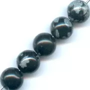 Beads Snowflake Obsidian 10mm x5
