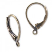 Leverback earrings 15.8mm Bronze tone x2|raw }}