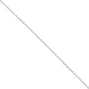 Paloma Chain, 0.7 mm, Fine silver plated, 1 m