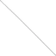 Paloma Chain, 0.7 mm, Fine silver plated, 1 m