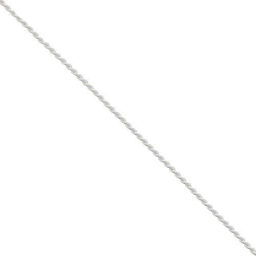 Paloma Chain, 0.7 mm, Fine silver plated, 1 m