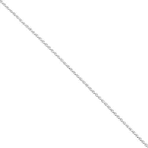 Paloma Chain, 0.7 mm, Fine silver plated, 1 m
