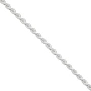 Paloma Chain, 0.7 mm, Fine silver plated, 1 m