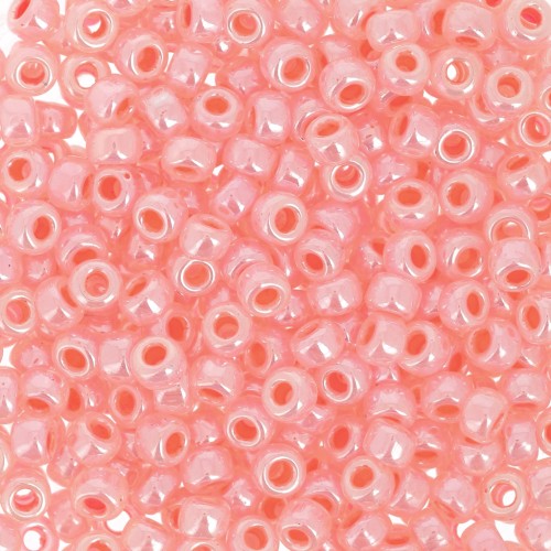 Miyuki Duracoat 8/0 539 seed beads - Salmon Ceylon Pink x8g
