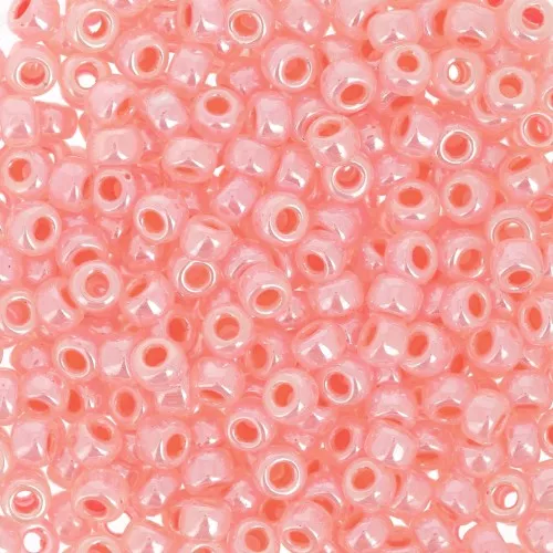 Miyuki Duracoat 8/0 539 seed beads - Salmon Ceylon Pink x8g