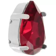 18x13mm Claw setting for cabochon PureCrystal 4320 - Silver Tone x1