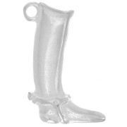 22x15mm Santiag cowboy boot pendant - Silver plated x1|raw }}