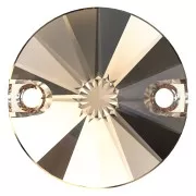 12mm Cabochon spacer - PureCrystal 3200 - Light colorado Topaz x1