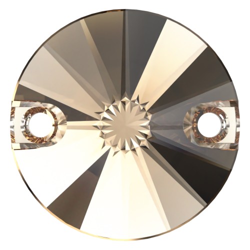 12mm Cabochon spacer - PureCrystal 3200 - Light colorado Topaz x1