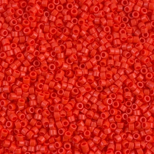 Miyuki Delica 11/0 DB0727 - Opaque Vermillion Red x8g