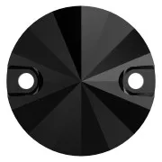 12mm Cabochon spacer - PureCrystal 3200 - Jet x1