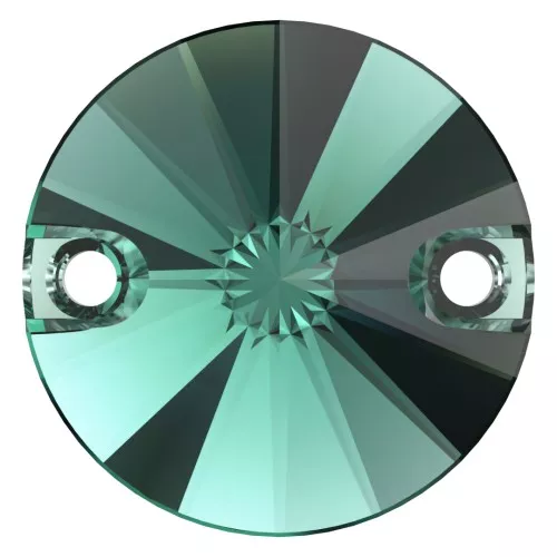 12mm Cabochon spacer - PureCrystal 3200 - Emerald x1