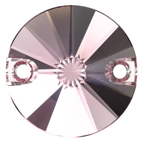 12mm Cabochon spacer - PureCrystal 3200 - Light rose x1