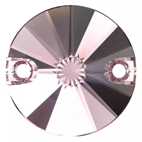 12mm Cabochon spacer - PureCrystal 3200 - Light rose x1