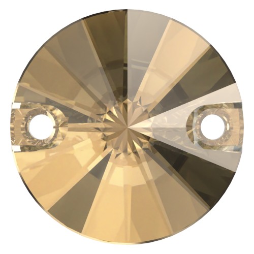 12mm Cabochon spacer - PureCrystal 3200 - Crystal Golden Shadow x1