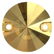 12mm Cabochon spacer - PureCrystal 3200 - Crystal Metallic Sunshine x1