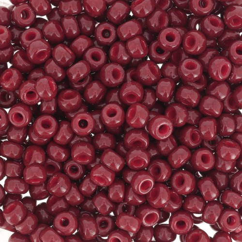 Miyuki Duracoat 8/0 4470 seed beads - Dyed Opaque Maroon x8g