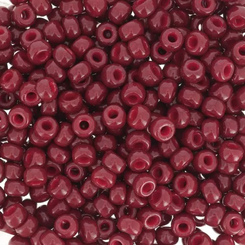 Miyuki Duracoat 8/0 4470 seed beads Dyed Opaque Maroon x8g