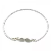 Jonc bracelet  to decorate 13.5 cm Sterling Silver x1