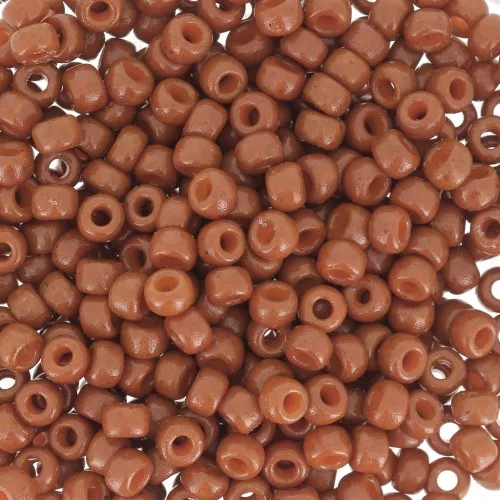 Miyuki Duracoat 8/0 4458 seed beads - Dyed Opaque Persimmon x8g