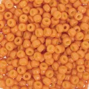 Miyuki Duracoat 8/0 4454 seed beads - Dyed Opaque Kumquat x8g