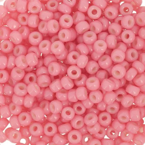 Miyuki Duracoat 8/0 4465 seed beads - Dyed Opaque Guava x8g