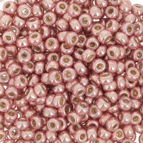 Miyuki Duracoat 8/0 4209 seed beads - Galvanized Dark Coral x8g