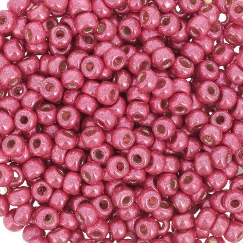 Miyuki Duracoat 8/0 4211 seed beads - Galvanized Light Cranberry x8g