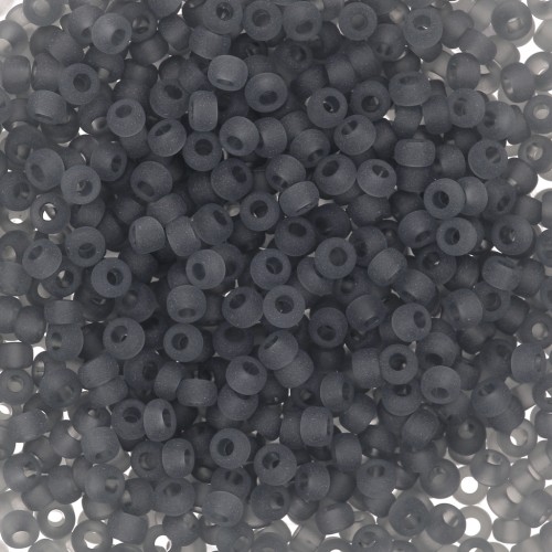 Miyuki 11/0 152F seed beads - Transparent Gray Mat x8g